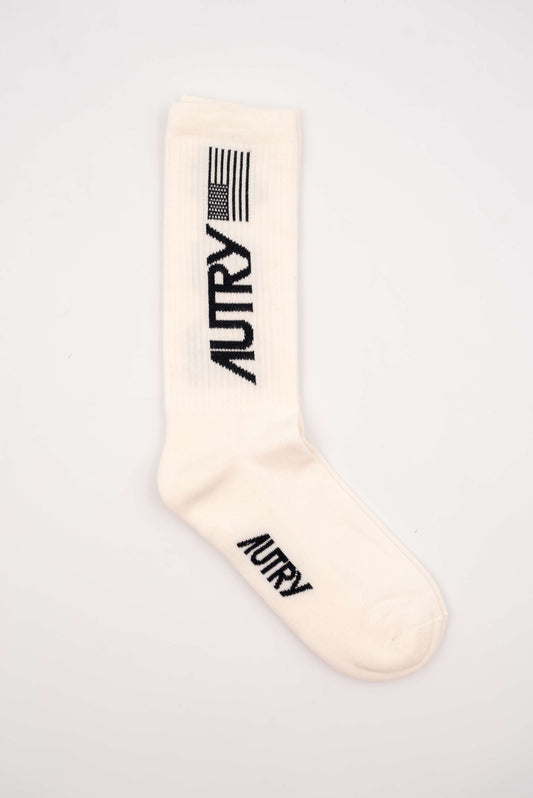 autry calzini in spugna con logo nero arrow unisex