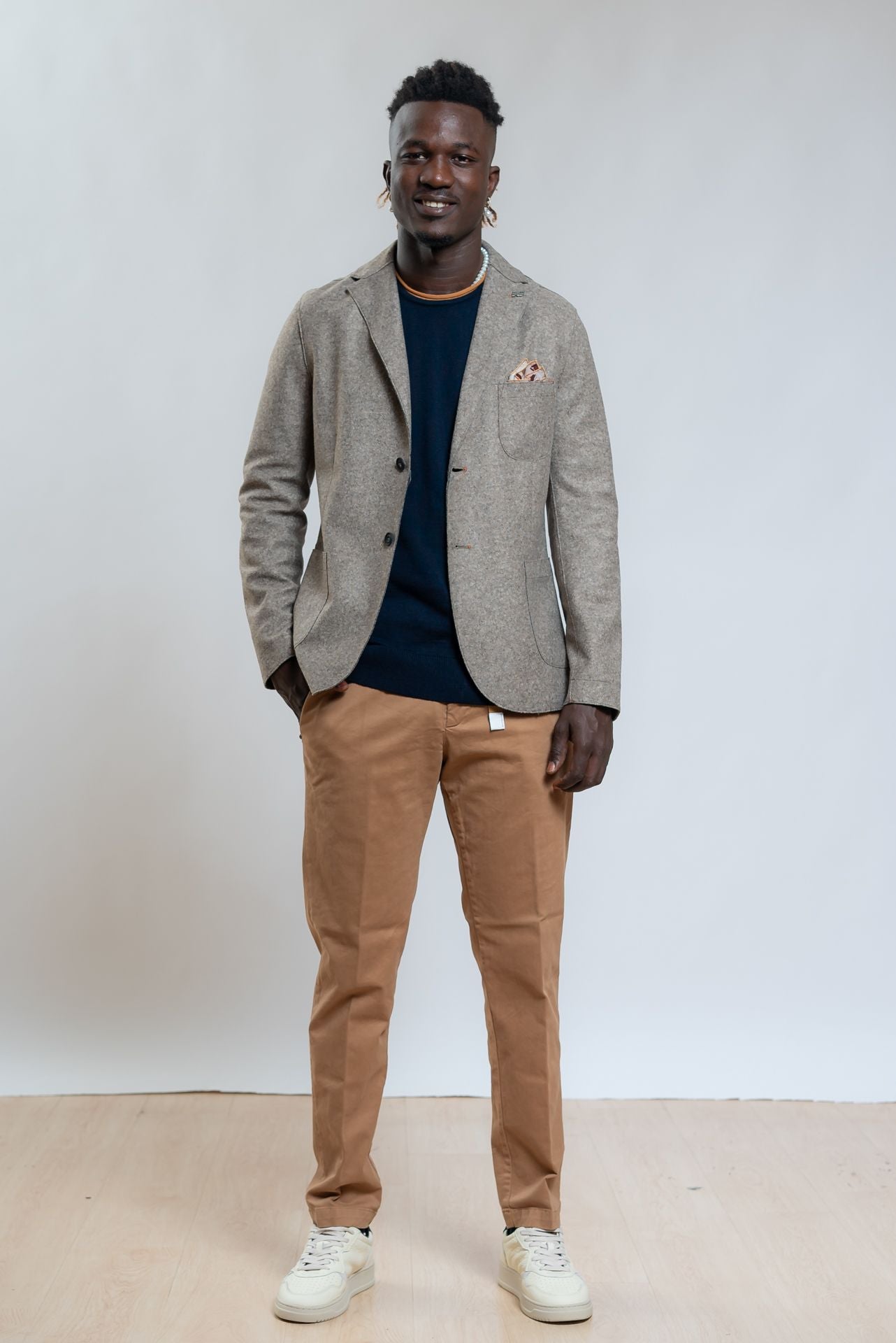 Bob Company Giacca Pole Monopetto Beige, intero