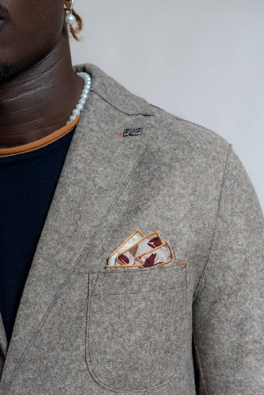 Bob Company Giacca Pole Monopetto Beige, dettaglio