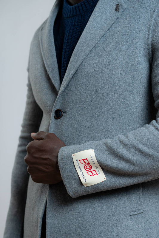 Bob Company Cappotto Bron in Misto Lana grigio, dettaglio1