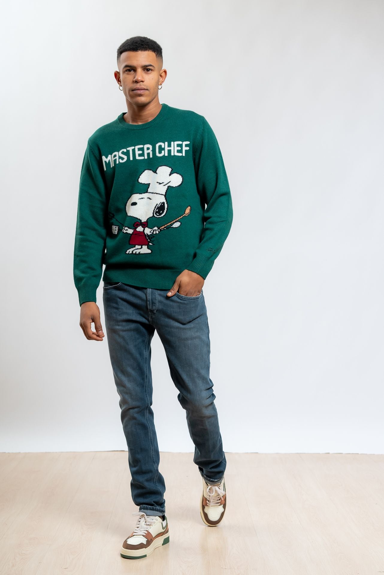 Maglione Heron Snoopy Chef Verde