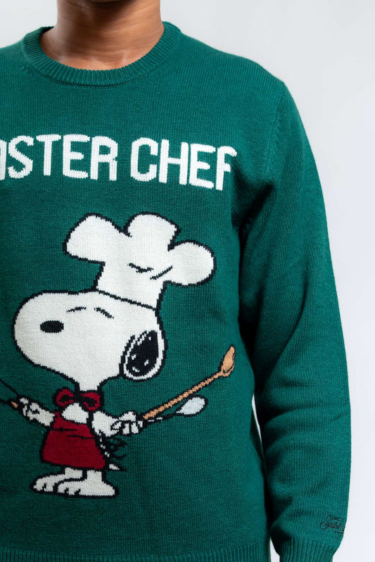 Maglione Heron Snoopy Chef Verde