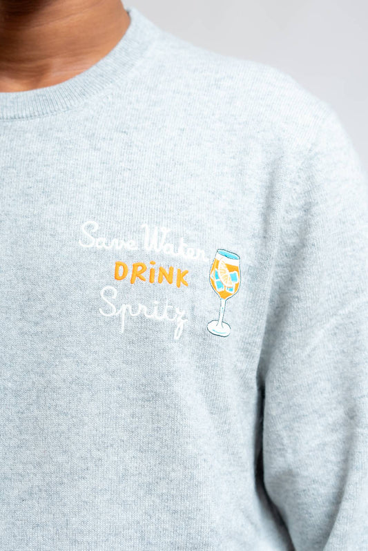 Maglione Heron Light Drink Spritz Grigia