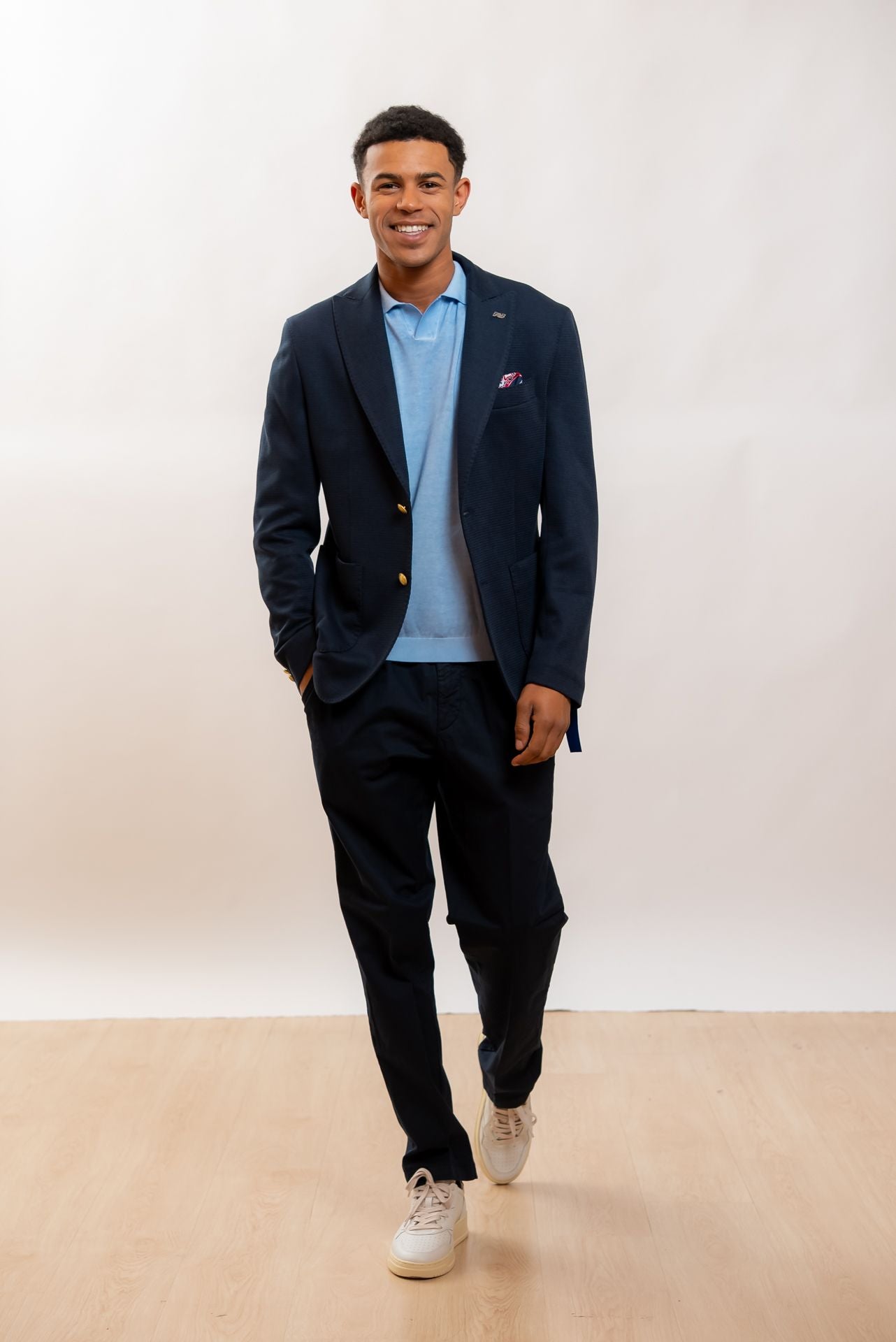 Bob Company Giacca Larry in Maglia Blu, intero