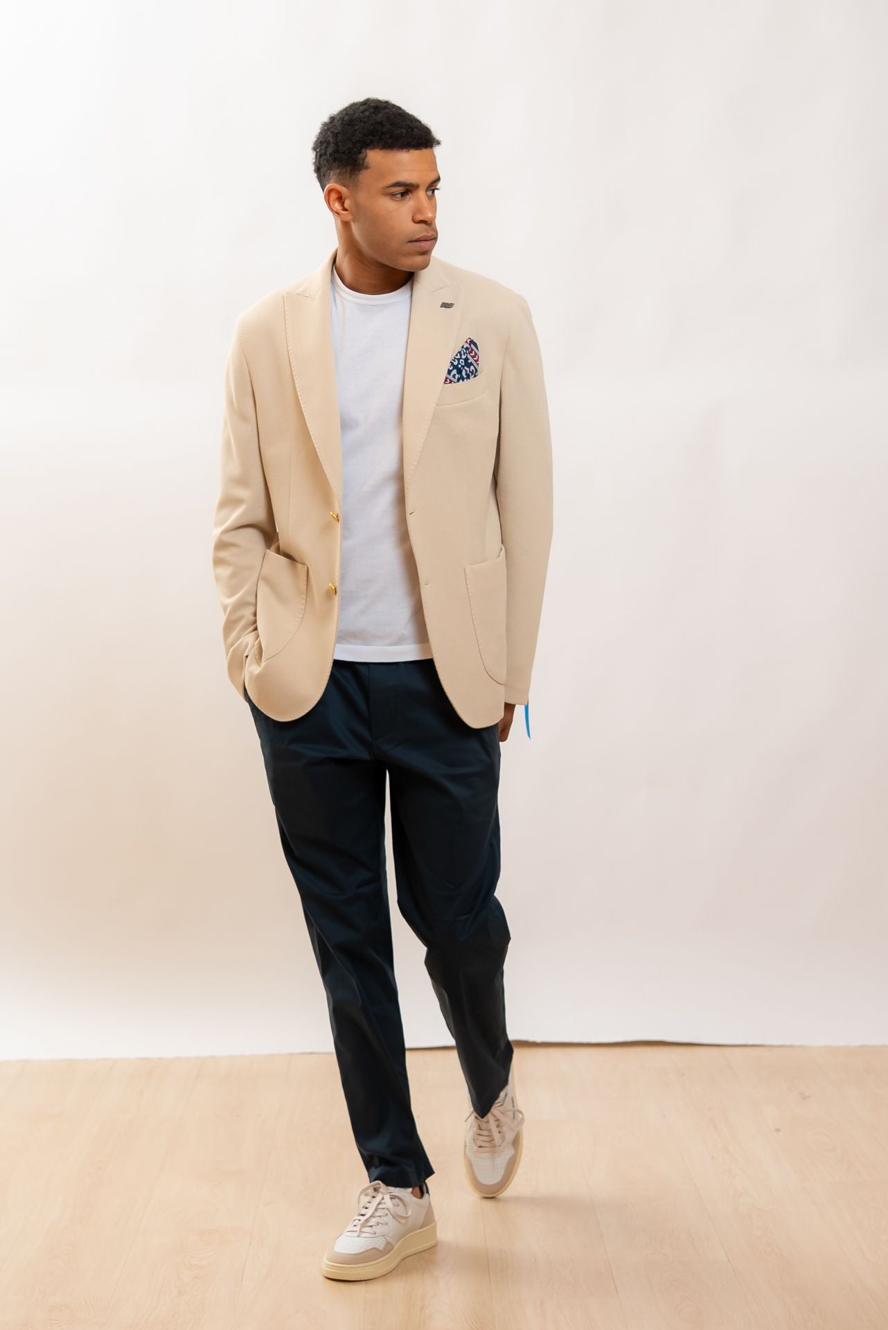 Bob Company Giacca Larry in Maglia Beige, intero