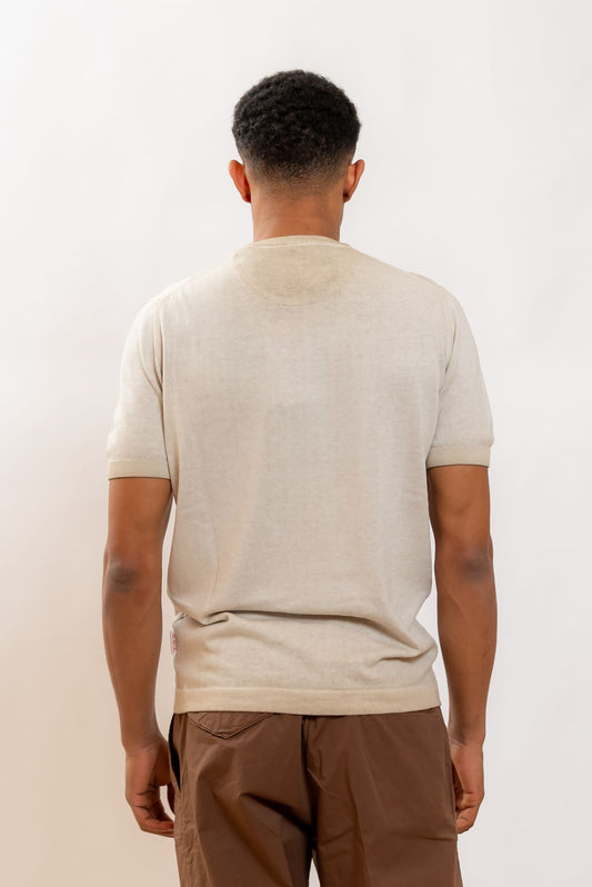 Bob Company T-shirt Step in Filo di Cotone Beige, retro