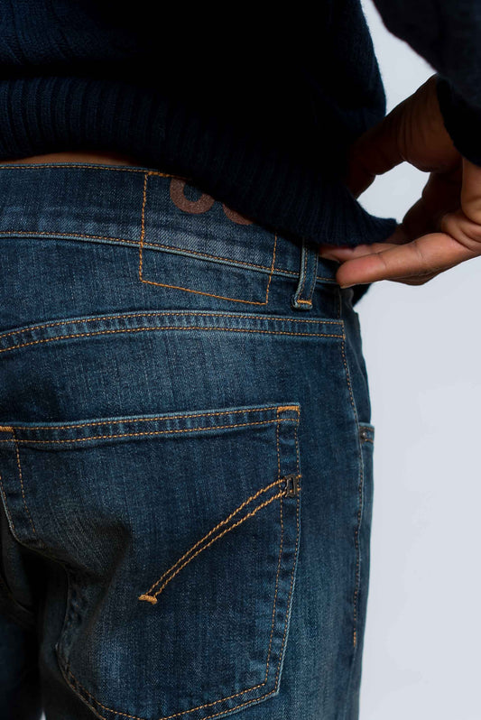 Jeans Dian Scuro Carrot Silm Fit Stretch