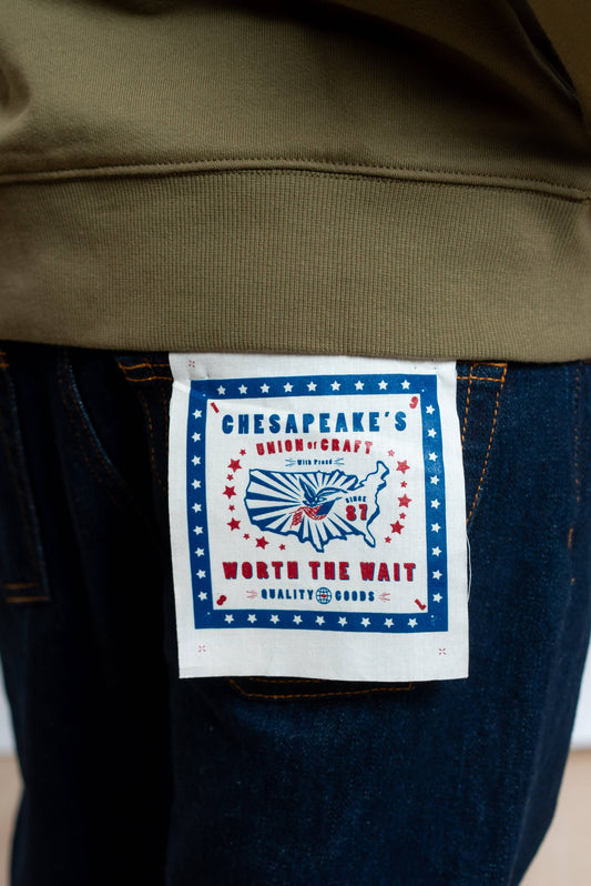 Jeans Selvedge Ridgway in Denim Blu