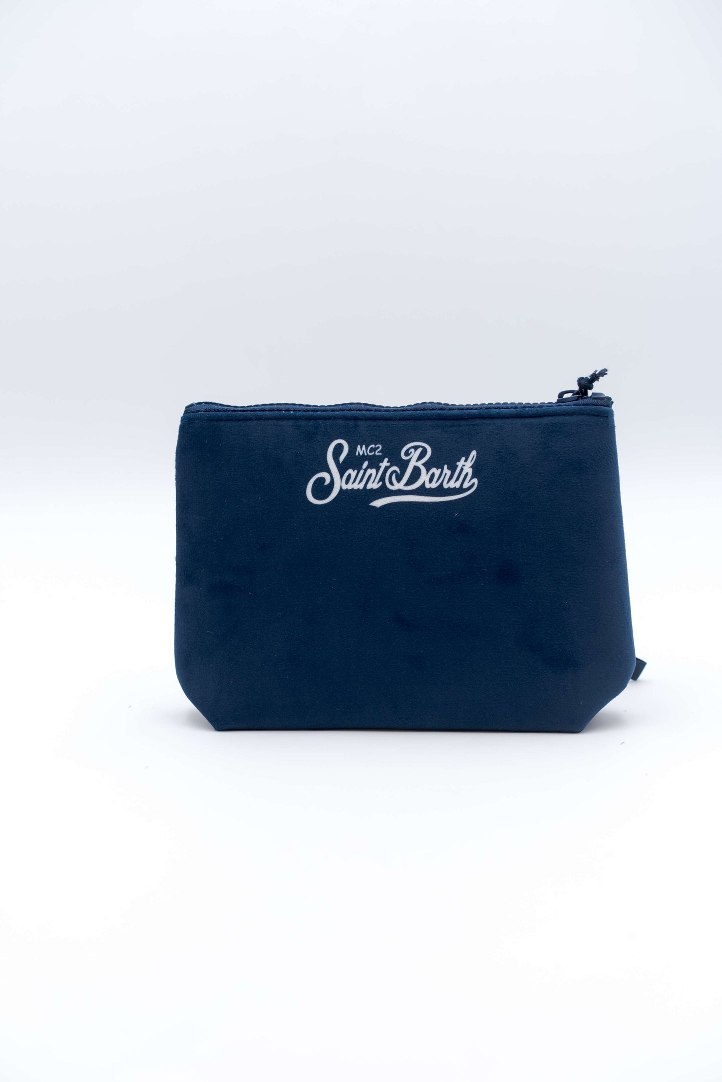 Pochette di mc2 saint bart modello aline w drink gin con scritta "save water drink gin tonic" - visuale posteriore con logo