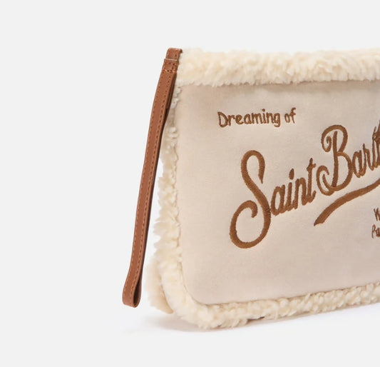Pochette Aline Shearling Beige