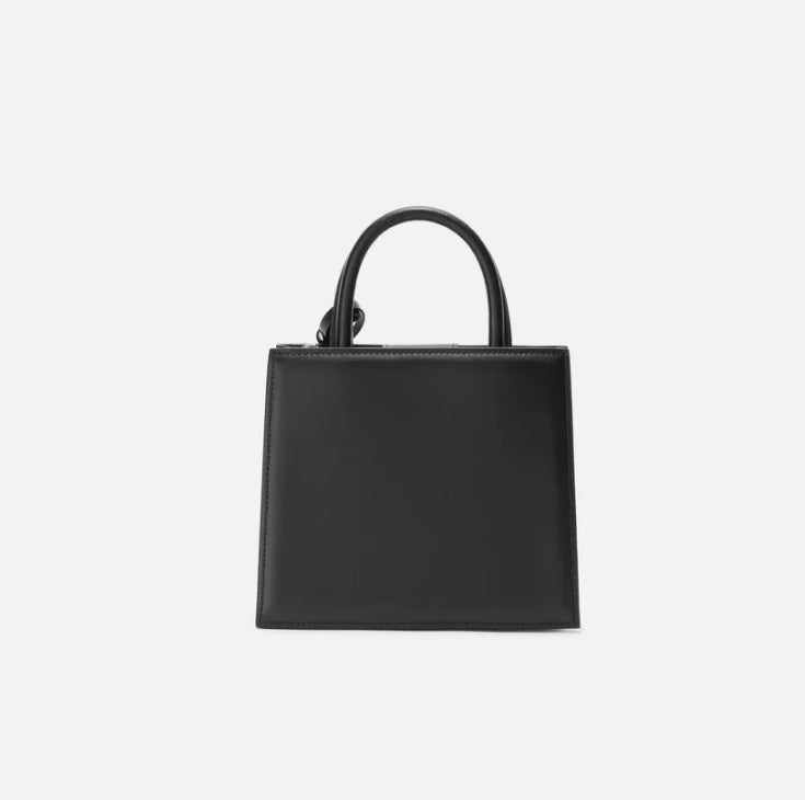Borsa a Mano Mini In Pelle Nera