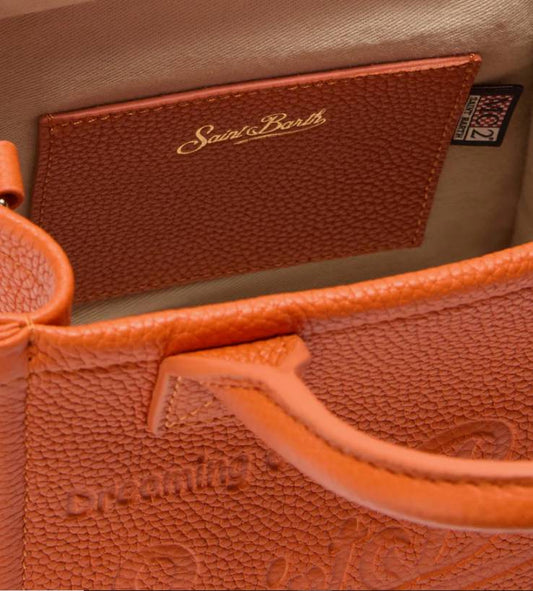 Borsa Vanity Mini In Pelle Arancione