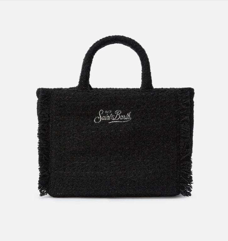Borsa Colette in Tweed Nero