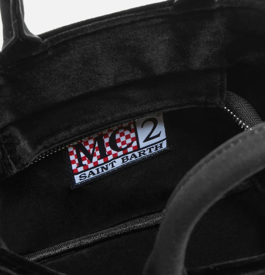 Borsa Vanity Mini in Velluto Nero