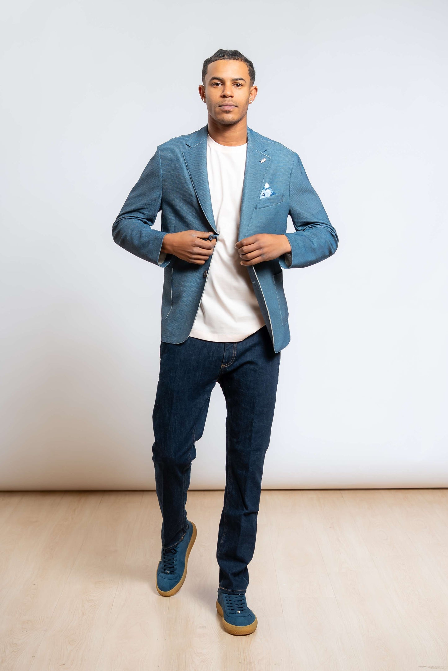 Giacca Picky in Tessuto Stampato Blu