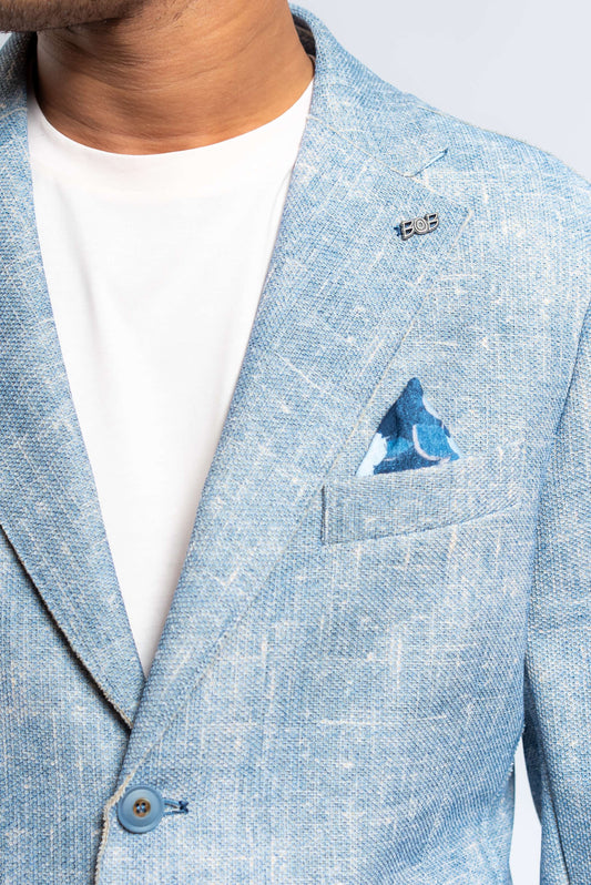 Giacca Picky in Tessuto Stampato Celeste