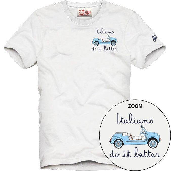 T-shirt Italians do it Better Bianca