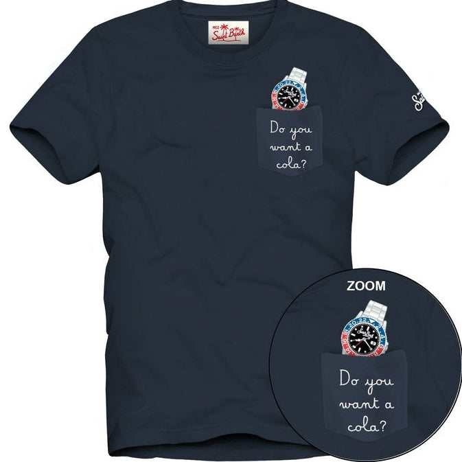 T-shirt Want a Watch Blu