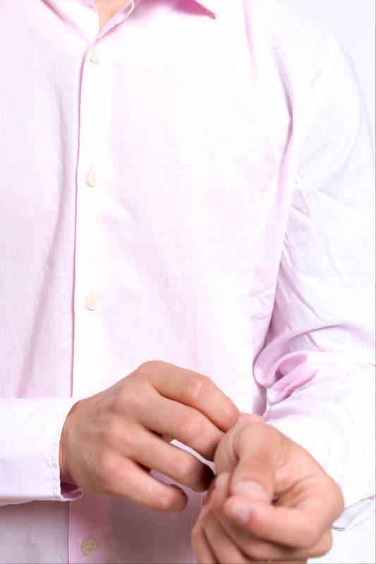 Camicia St. Barth in Cotone Celeste