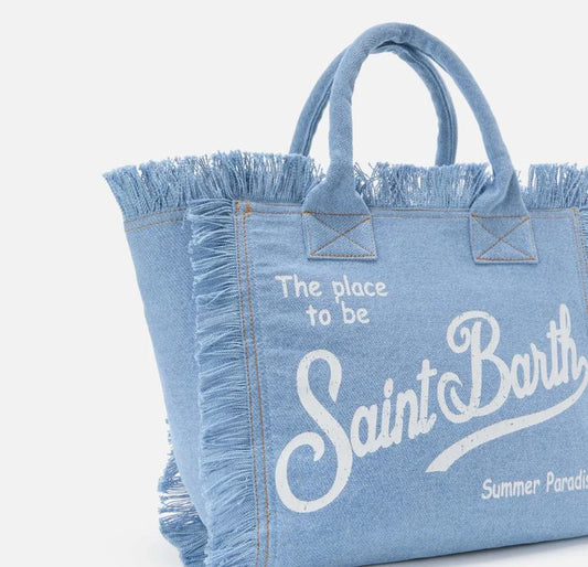 Borsa Vanity Regular in Denim Chiaro