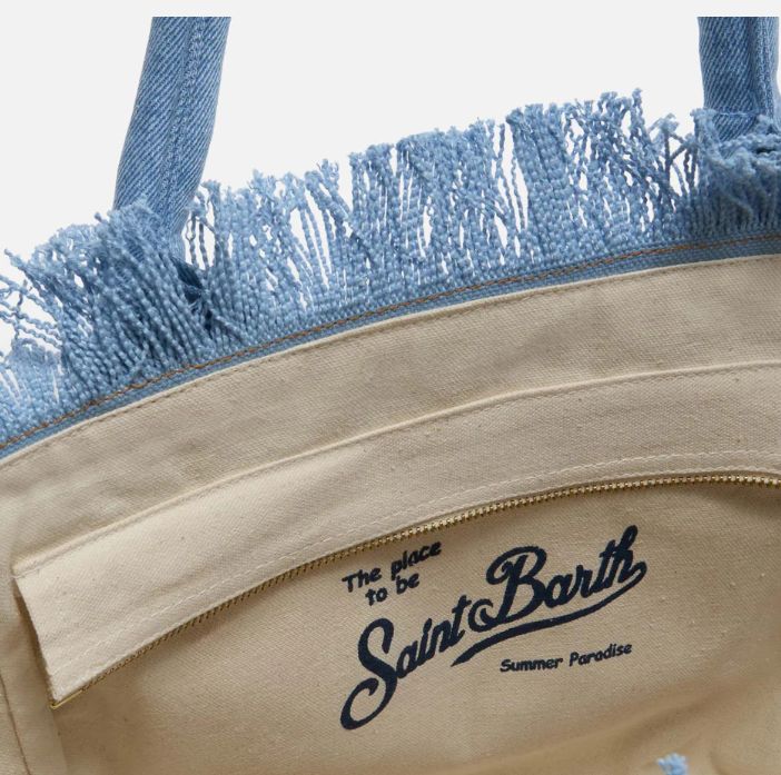 Borsa Vanity Regular in Denim Chiaro