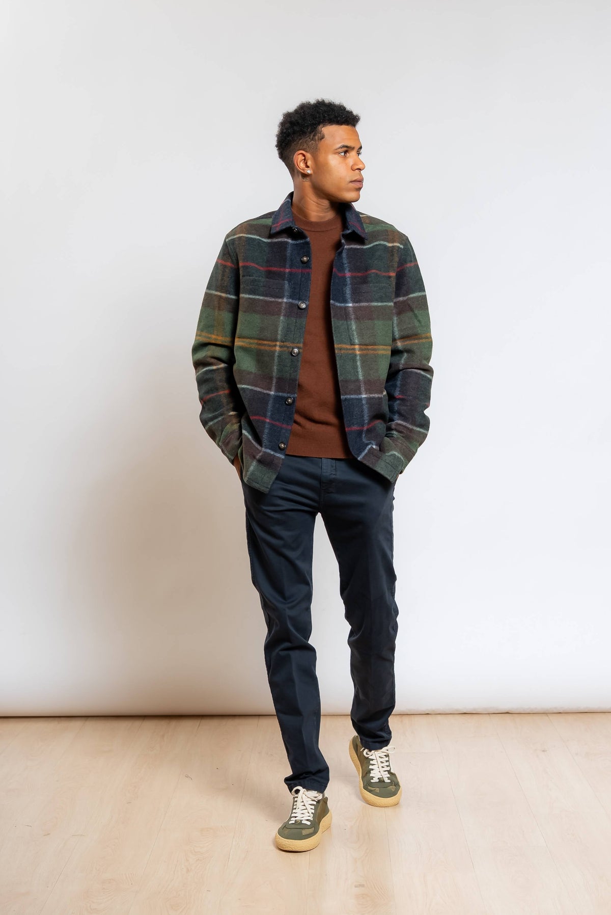 Overshirt Woodlane in Misto Lana Tartan