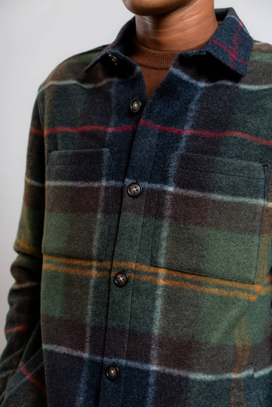 Overshirt Woodlane in Misto Lana Tartan