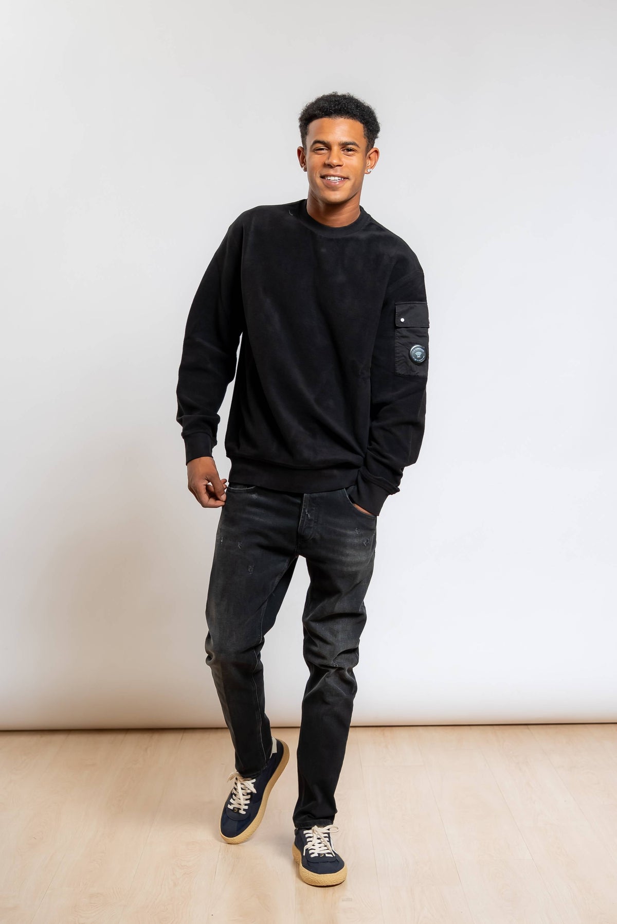 Jeans Dian Nero Carrot Slim Fit