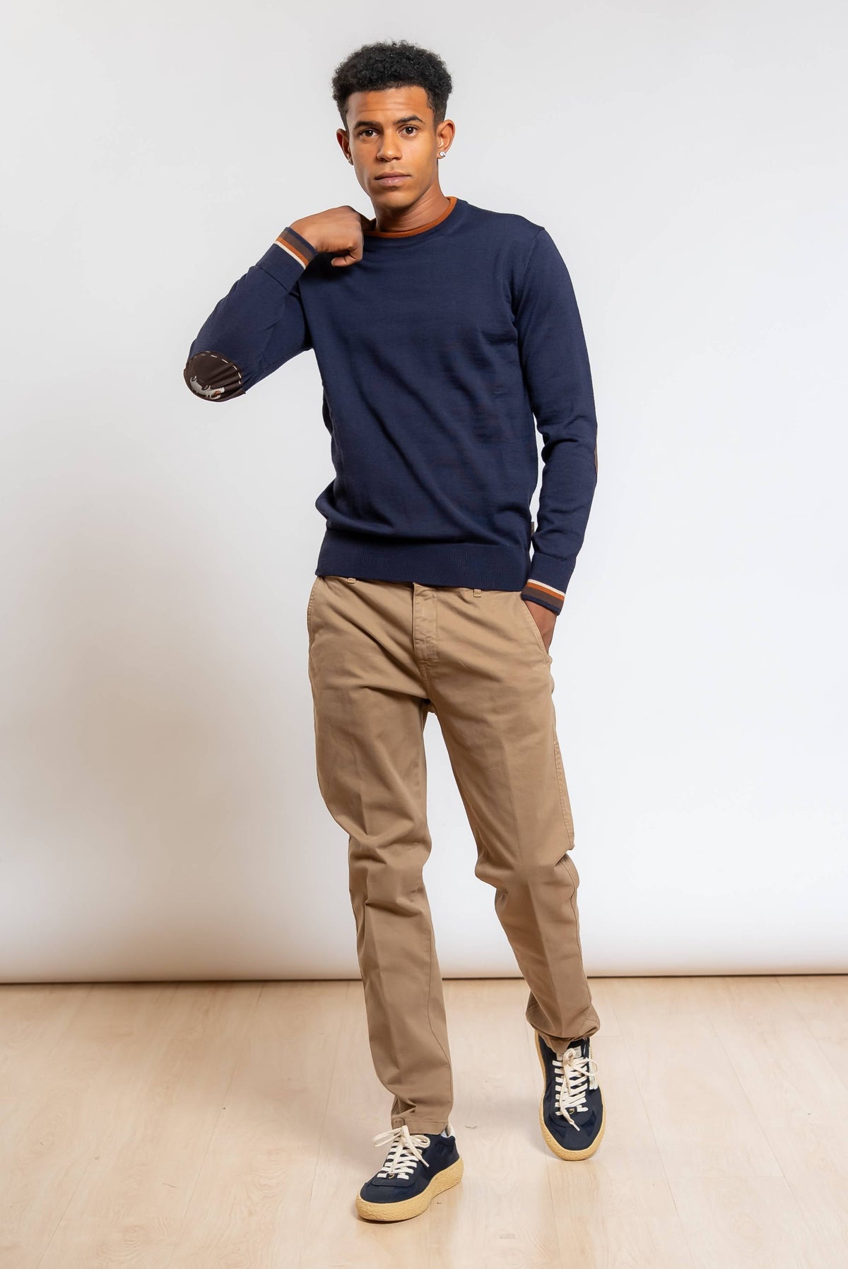 Maglia Elliot con Toppe Blu