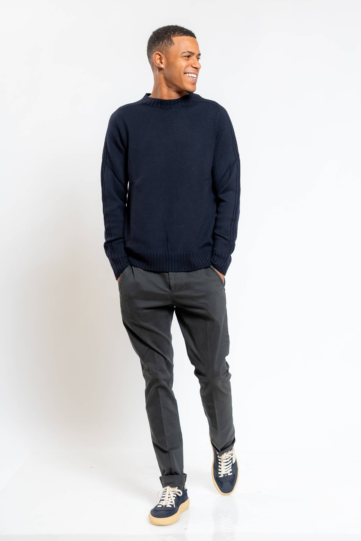 Pantalone Gaubert Chino in Cotone Grigio