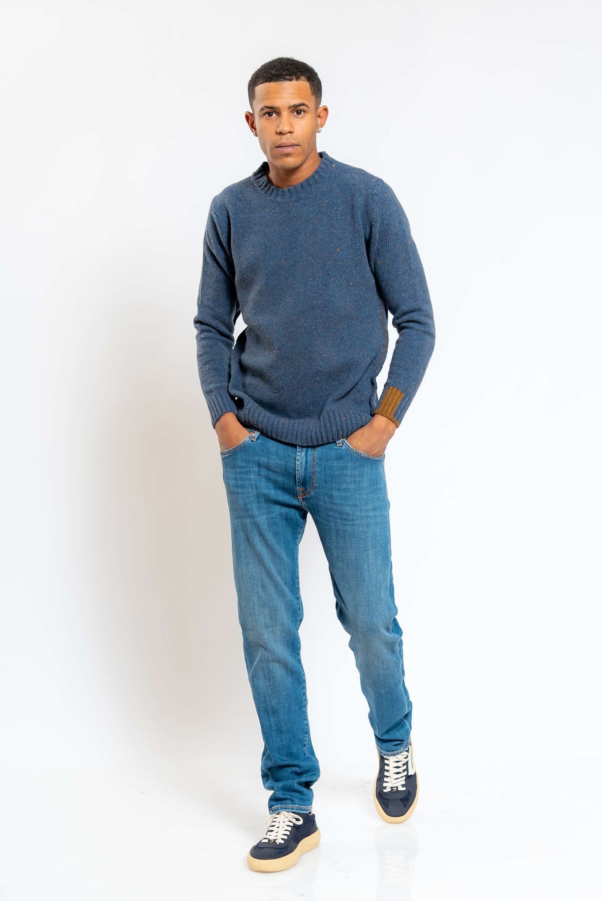 Jeans 517 Man Leland Blu Medio