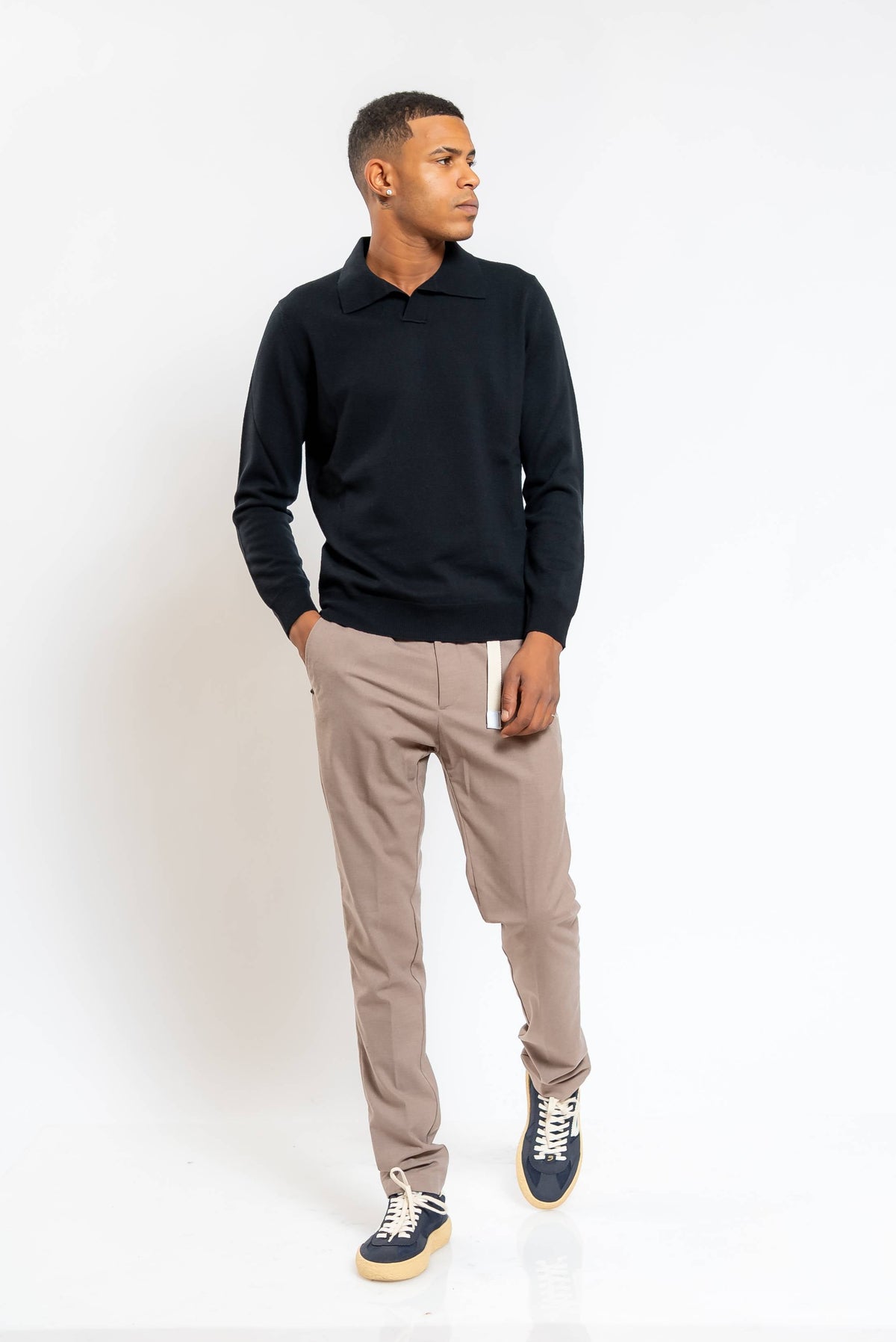 Pantalone Robert Effetto Lana Beige