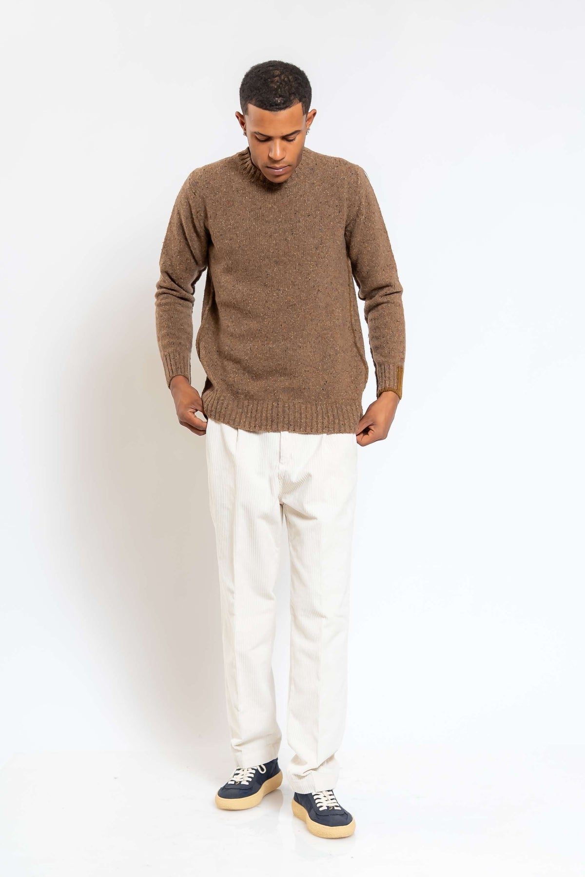 Pantalone Sartoriale in Velluto Bianco
