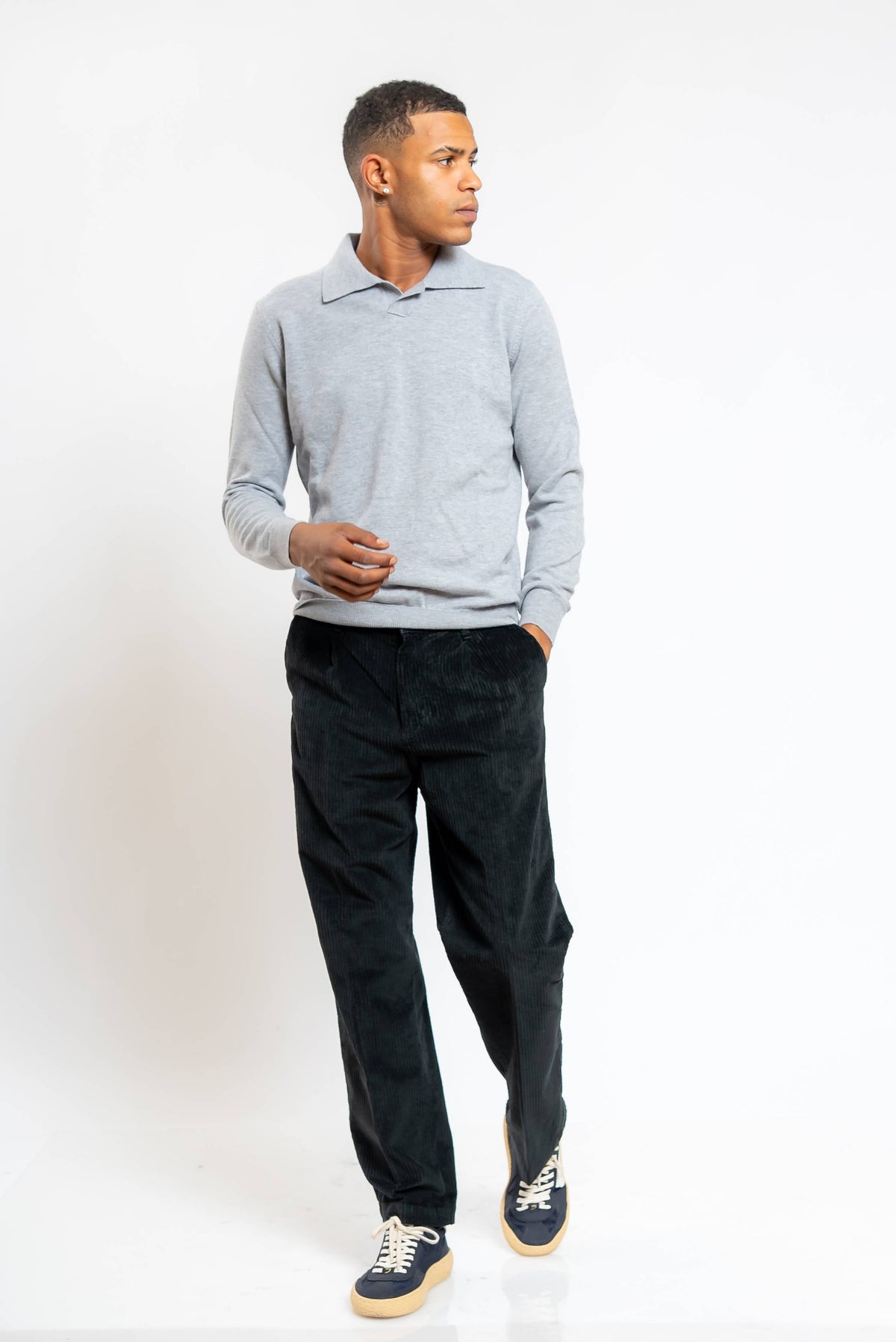 Pantalone Sartoriale in Velluto Nero