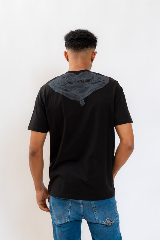 T-shirt Back Goggle Nera in Jersey