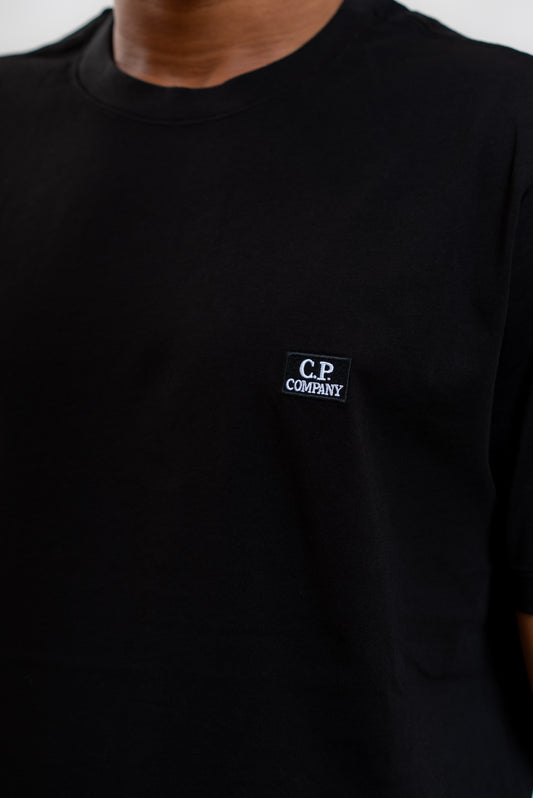 T-shirt in Jersey di Cotone Nero