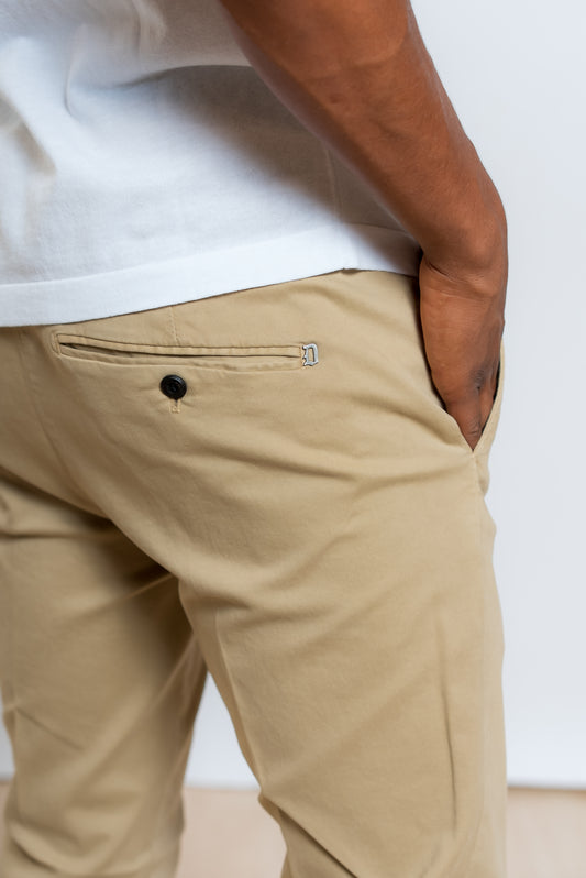 Pantalone Beige Gaubert Slim in Cotone