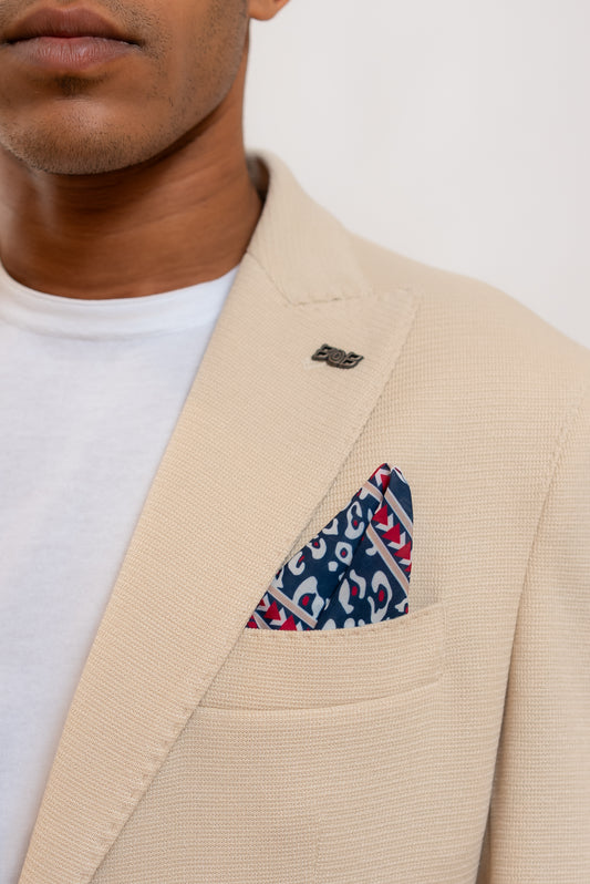 Bob Company Giacca Larry in Maglia Beige, dettaglio