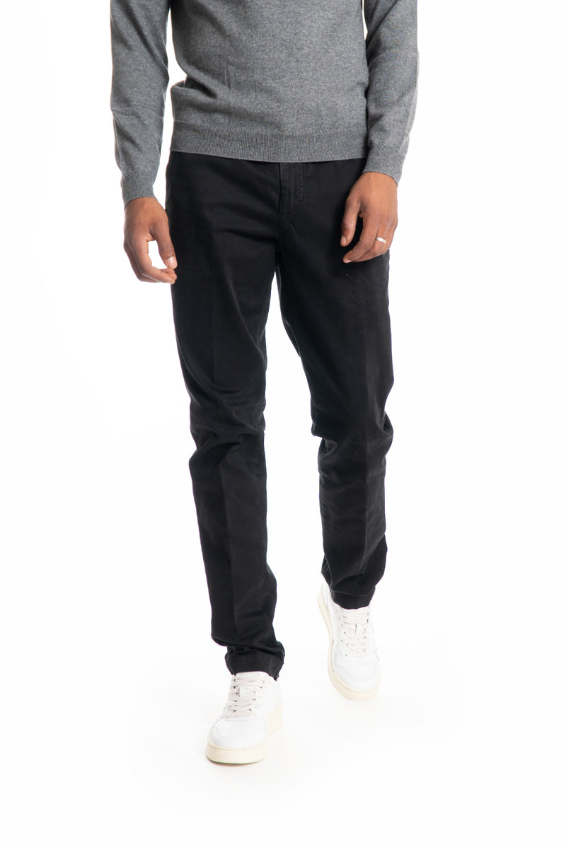 Pantalone Chino in Cotone Nero