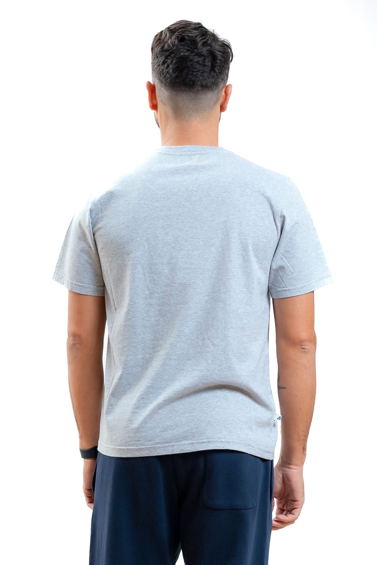 autry abbigliamento uomo t-shirt grigio in cotone con logo in saldo, retro