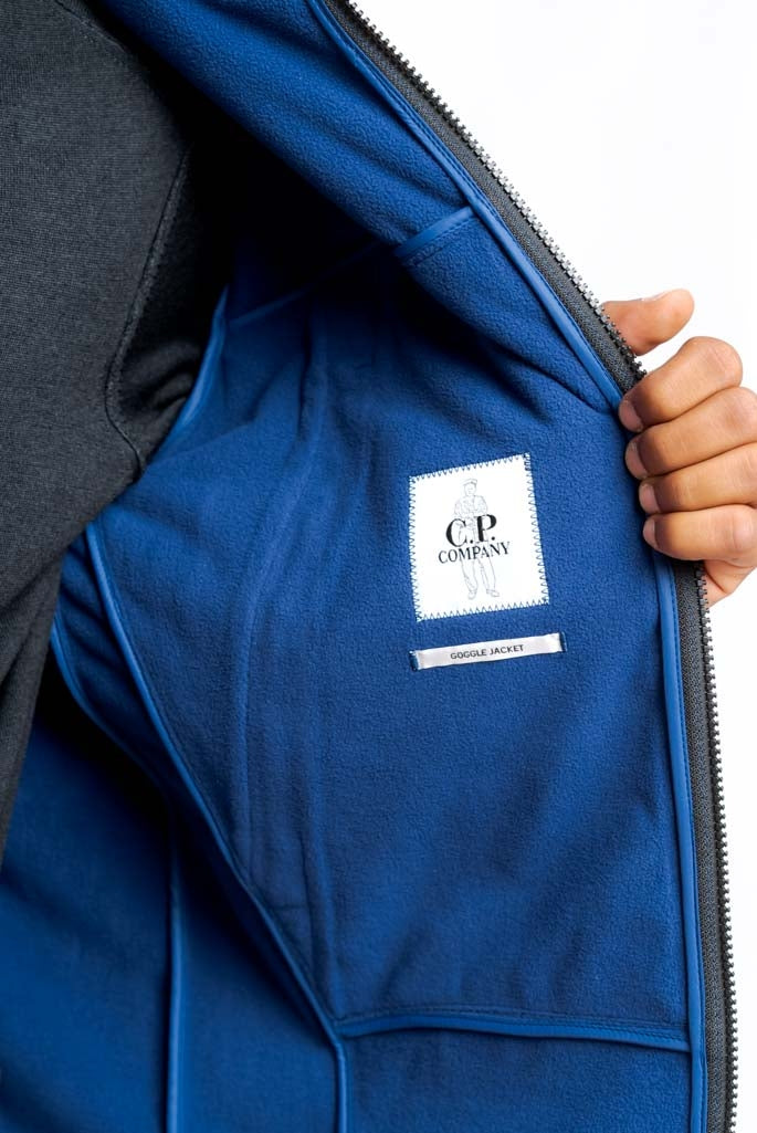 C.P. Company - Giubbino Blu con Cappuccio SoftShell