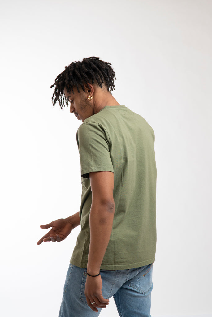 T-shirt con Taschino Used Verde