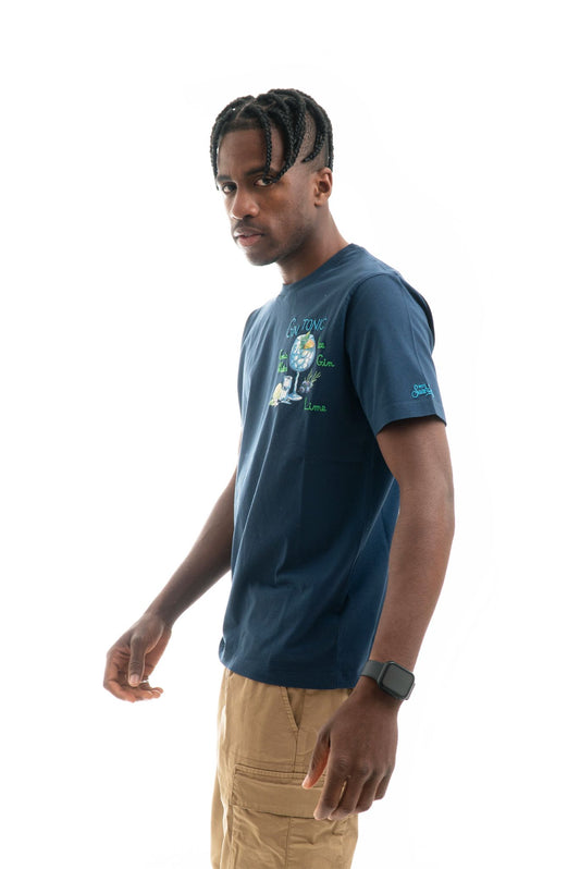 T-shirt con Stampa Gin Tonic