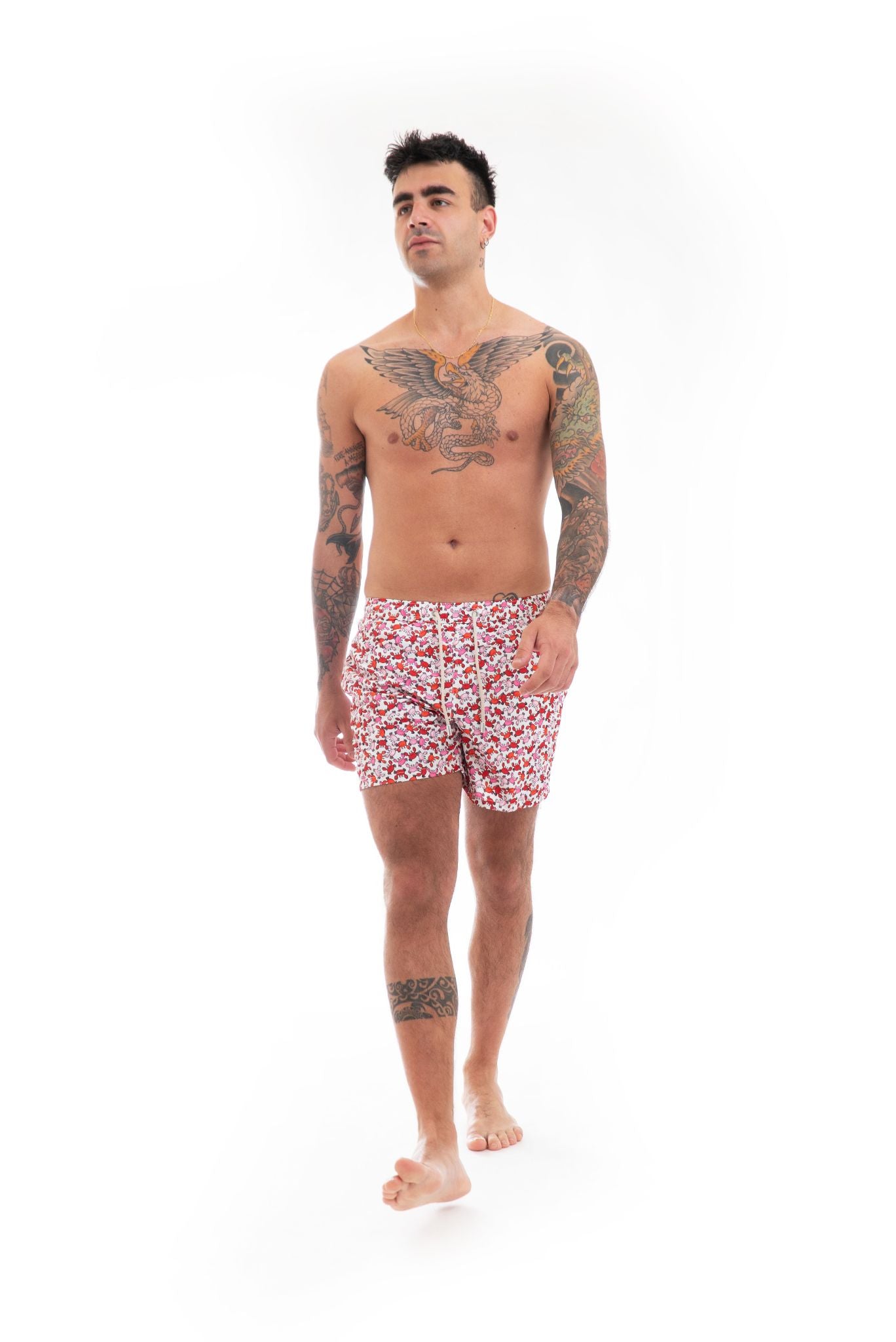 costume saint barth uomo bianco, intero