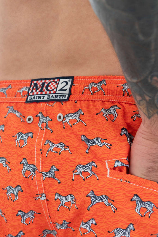 Costume da Bagno Zebre Arancione