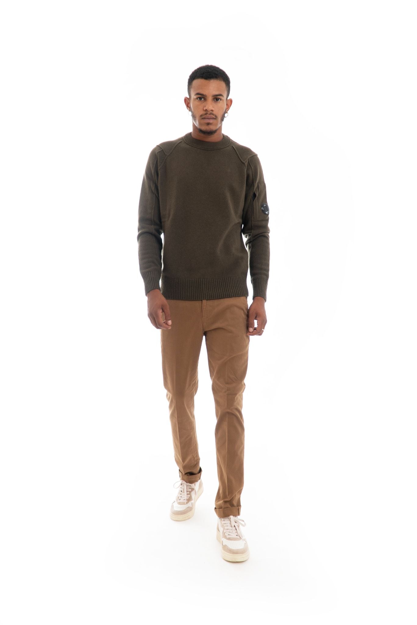 Pantalone Marrone Chino in Cotone Ecosostenibile Gaubert