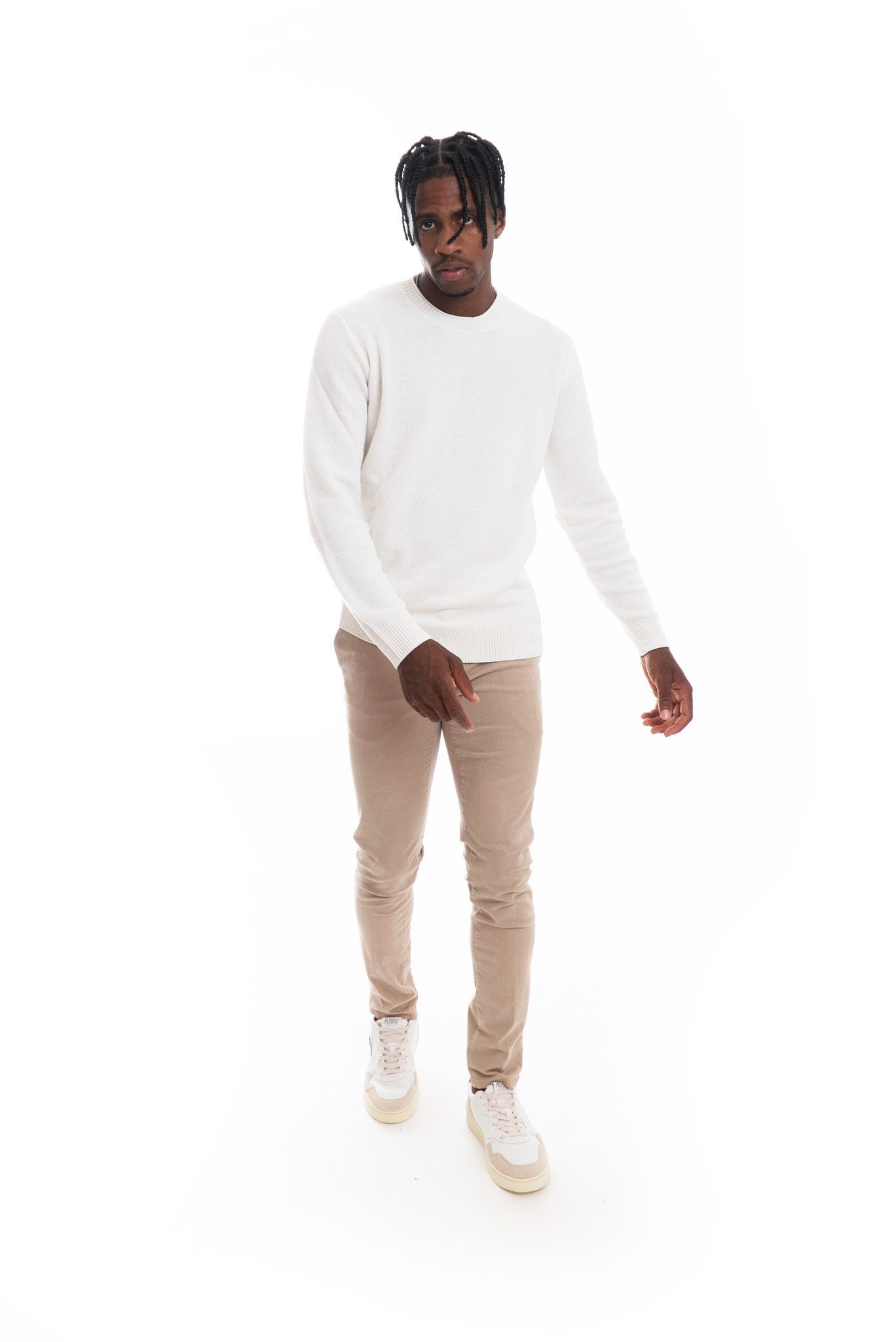 Maglione Panna Punto Riso