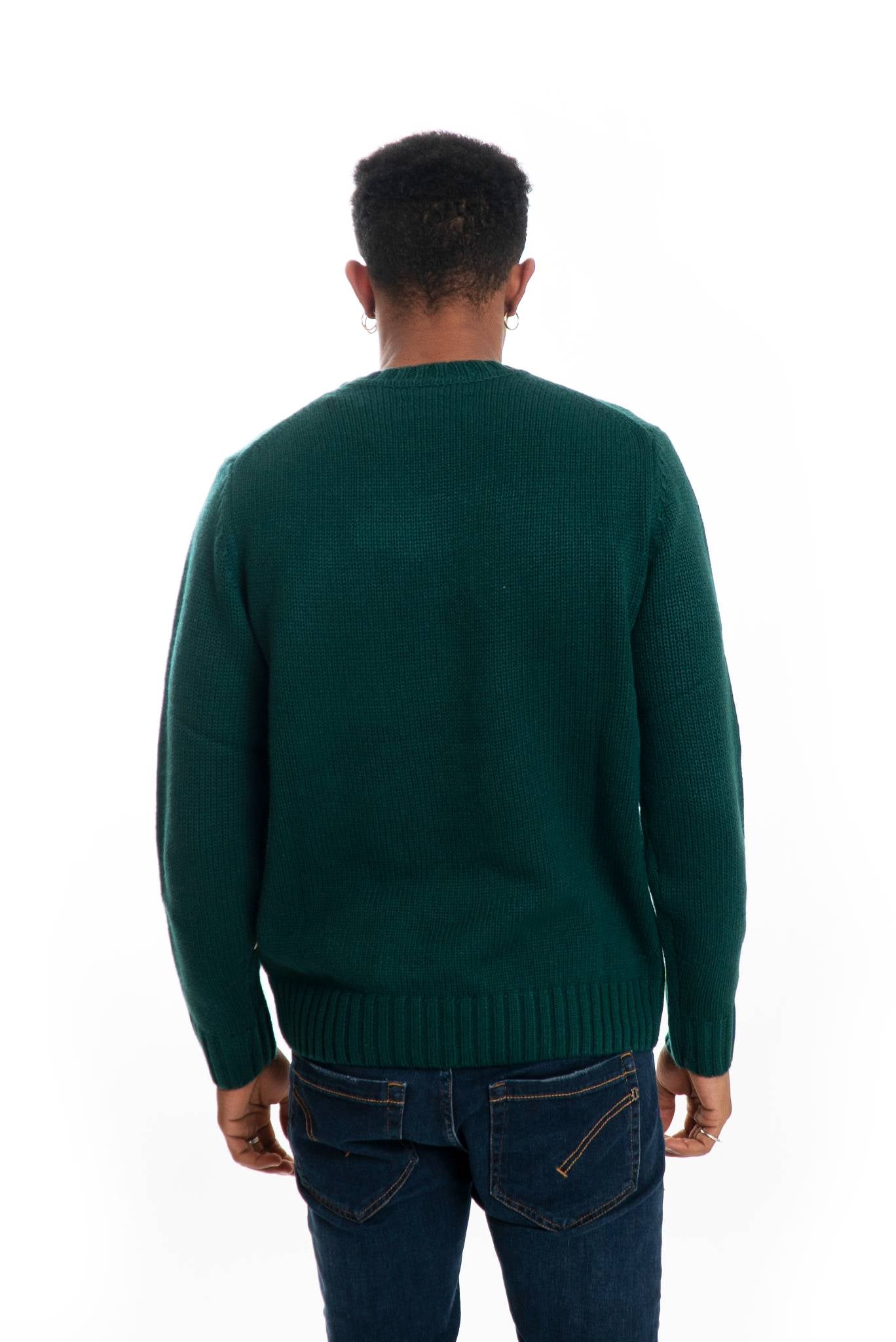 Maglione Invernale Verde in Misto Lana