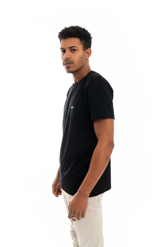 t-shirt in cotone nera uomo dondup saldi, profilo