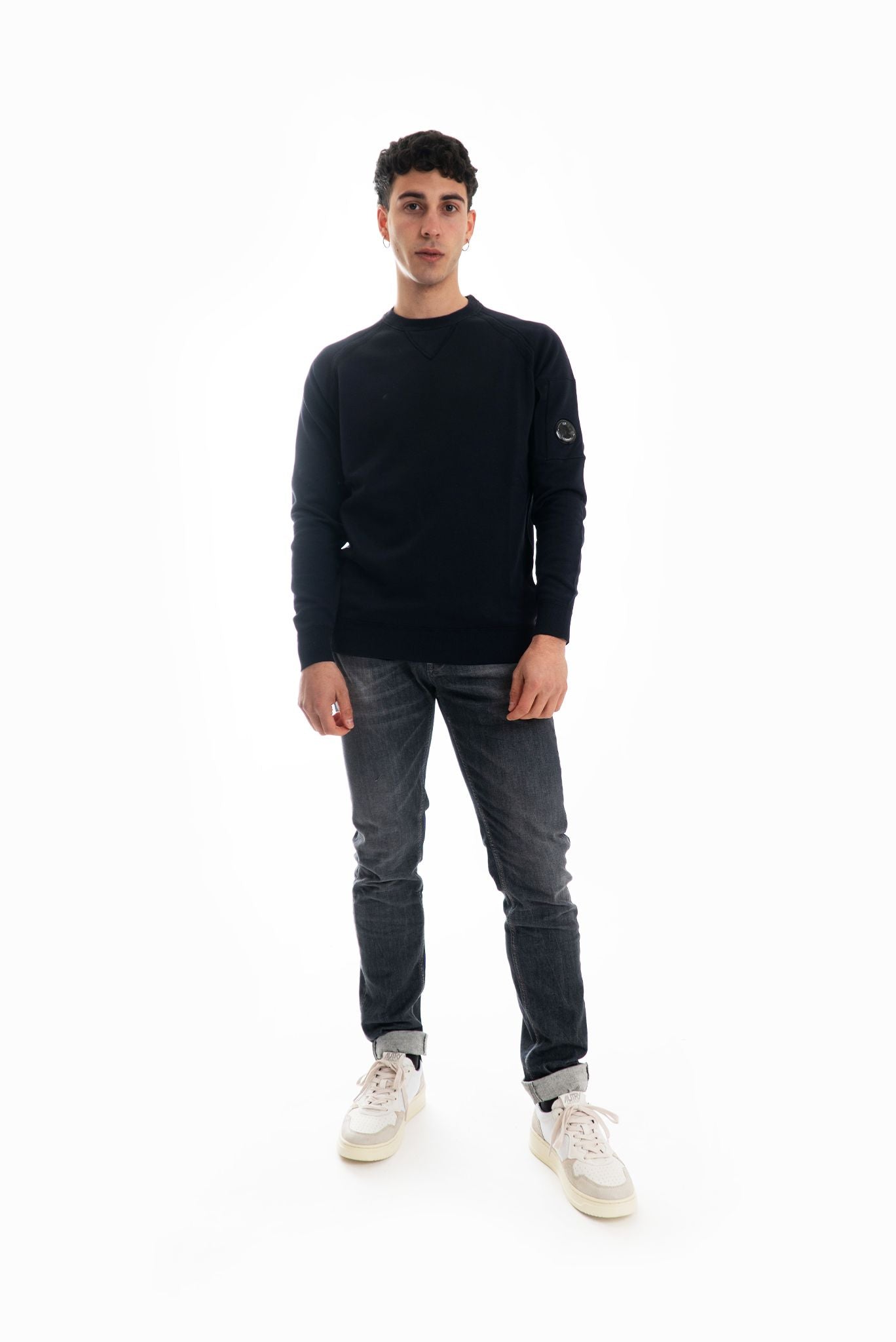 Maglia Blu Modello Felpa